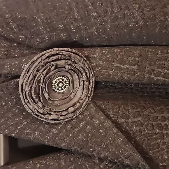 Chico's Black Textured Women's Cape - Picture 3 of 4